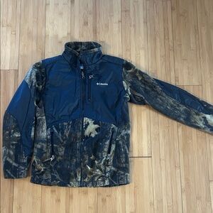 Columbia Black and Camouflage Outdoor Jacket